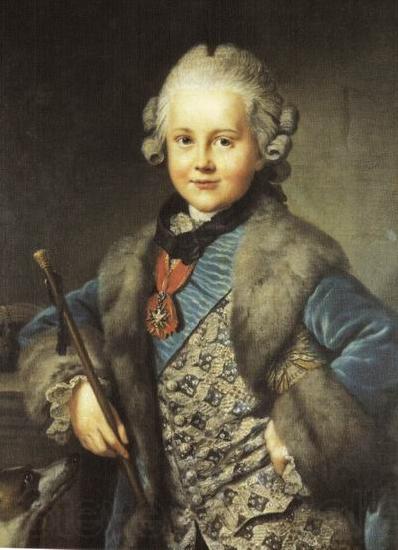 Johann Georg Ziesenis Portrait of Carl August von Sachsen Spain oil painting art